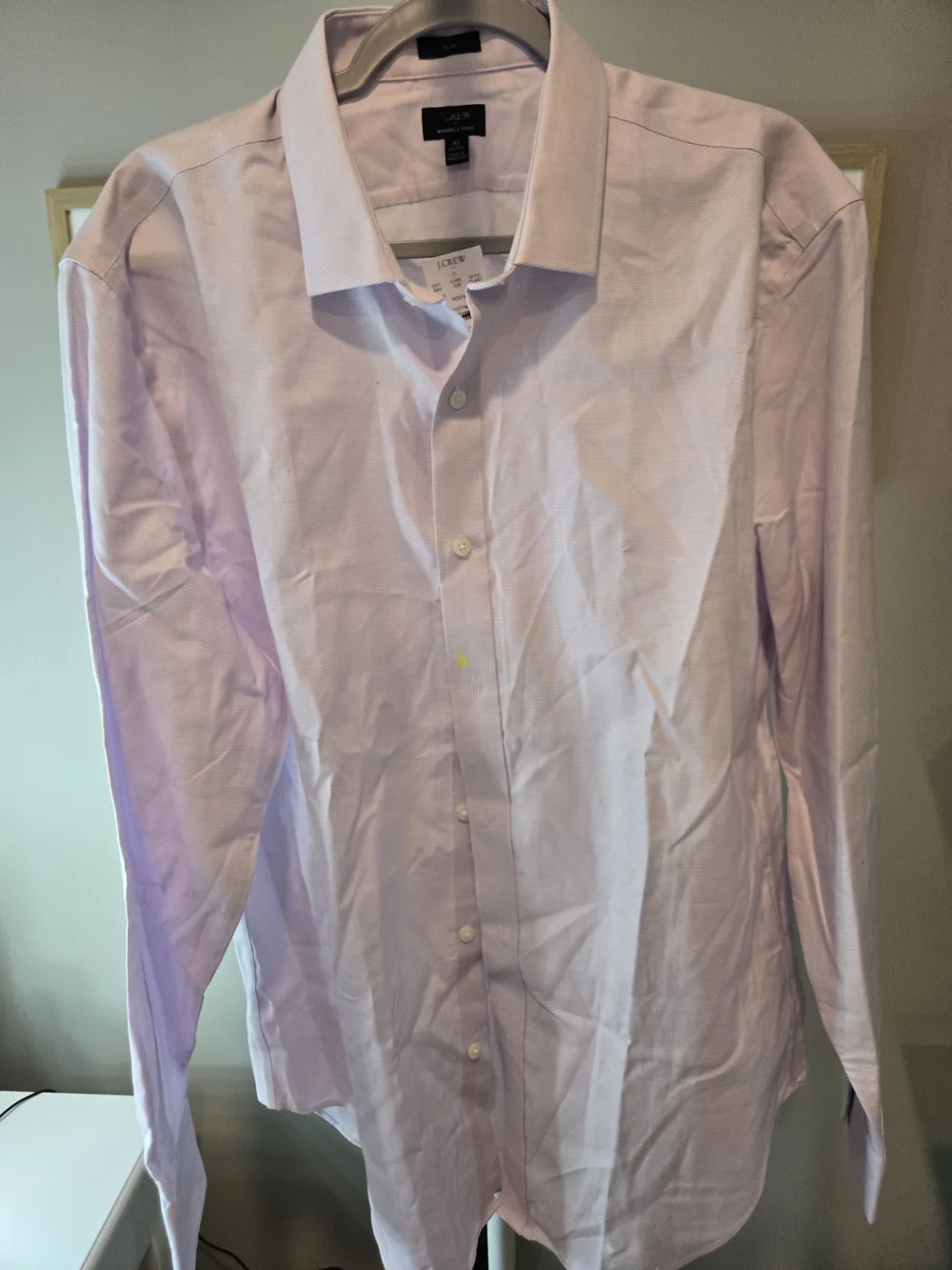 J. Crew Men's Light Pink Button-Up Dress Shirt *read